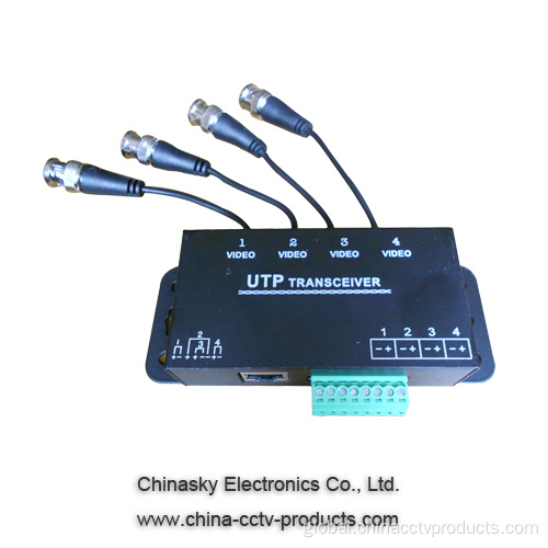 Video Balun 4Channel Passive UTP CCTV Video Balun Video Transceiver Manufactory